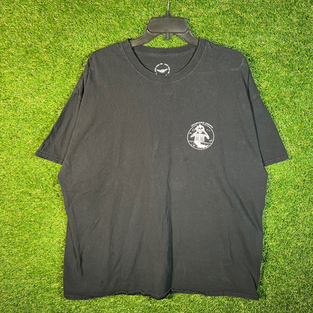 Last Call Co Separation Anxiety Skeleton Graphic T-Shirt Black XXL 3778